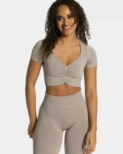 TEVEO Focus Crop Top " ">Frau Tops