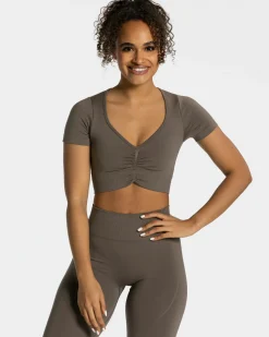 TEVEO Focus Crop Top " ">Frau Tops