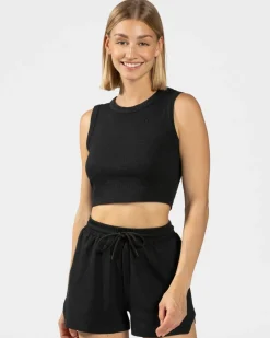 TEVEO Lounge Crop Top " ">Frau Tops