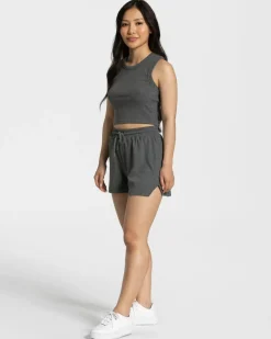 TEVEO Lounge Crop Top " ">Frau Tops