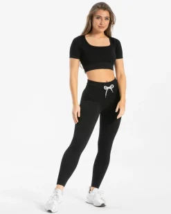 TEVEO Ribbed Crop Top 