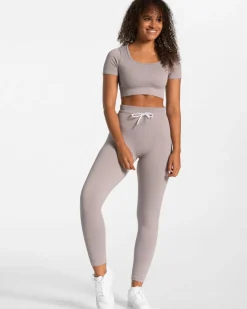 TEVEO Ribbed Crop Top 