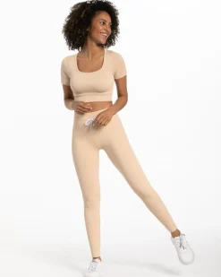 TEVEO Ribbed Crop Top 