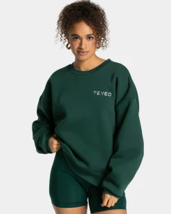 TEVEO Signature Oversized Sweater " ">Frau Hoodies & Jacken