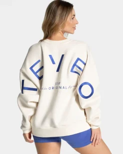 TEVEO Signature Oversized Sweater " ">Frau Hoodies & Jacken
