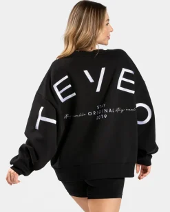 TEVEO Signature Oversized Sweater " ">Frau Hoodies & Jacken