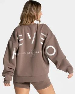 TEVEO Signature Oversized Sweater " ">Frau Hoodies & Jacken