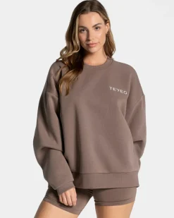 TEVEO Signature Oversized Sweater " ">Frau Hoodies & Jacken