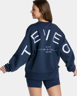 TEVEO Signature Oversized Sweater " ">Frau Hoodies & Jacken