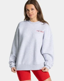 TEVEO Signature Oversized Sweater " ">Frau Hoodies & Jacken