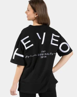 TEVEO Signature Oversized T-Shirt " ">Frau T-Shirts