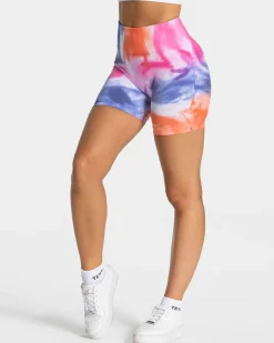 TEVEO Tie Dye Scrunch Short " ">Frau Shorts